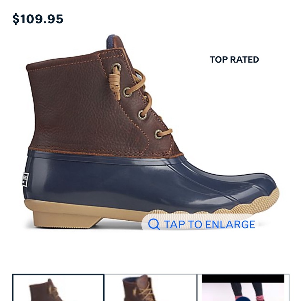 Sperry women’s saltwater duck boots ( final drop)